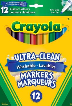 CRAYOLA - 12 MARQUEUR FINS COULEUR ORIGINALE